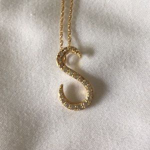NWOT 18 karat Gold S Czs Necklace